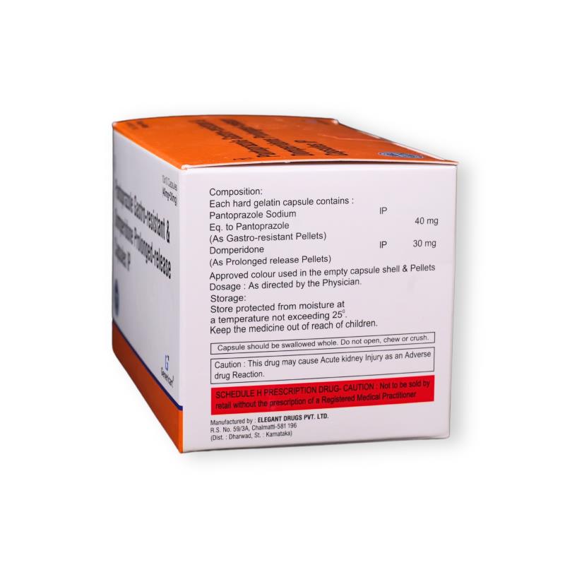 PANTOPRAZOLE 40  + DOMPERIDONE (PR) 30 MG - Genericart Products