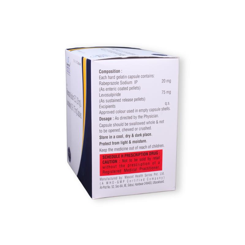 RABEPRAZOLE 20 MG + LEVOSULPIRIDE 75 MG (SR) - Genericart Products