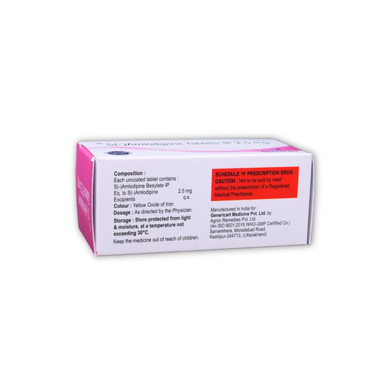 S-AMLODIPINE 2.5 MG - Genericart Products