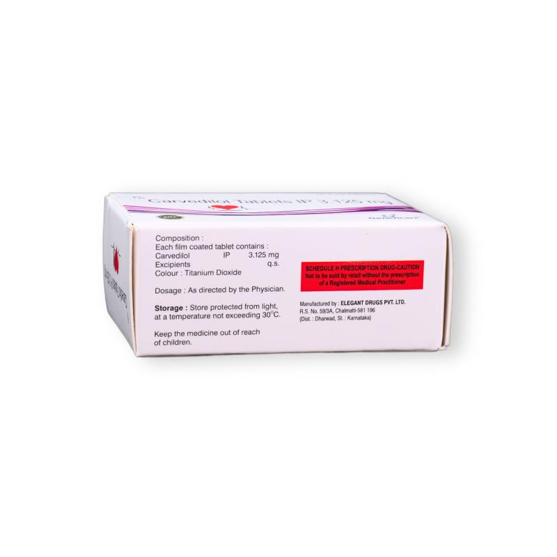 CARVEDILOL 3.125 MG - Genericart Products