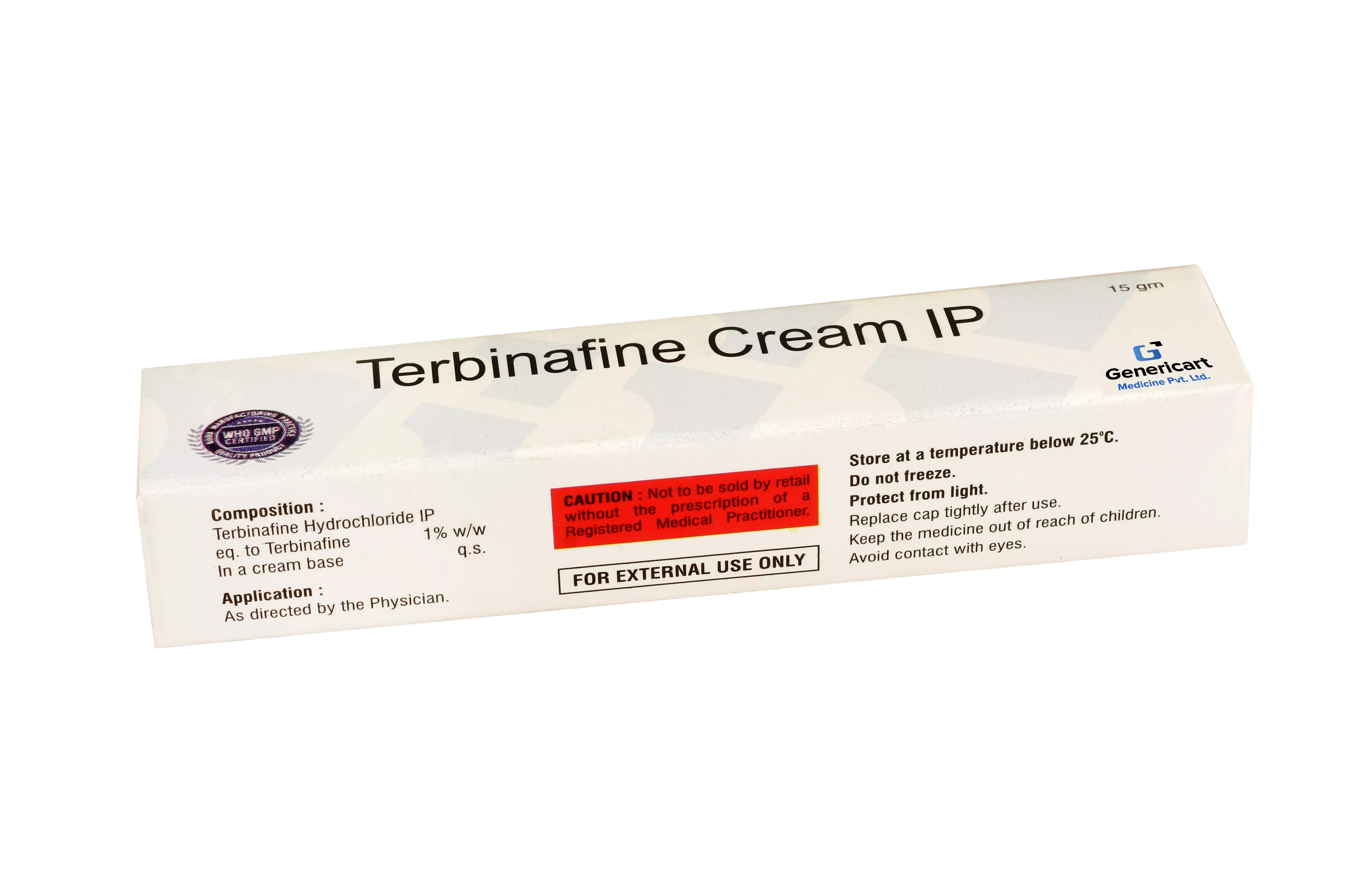 TERBINAFINE HYDROCHLORIDE 1% W/W - Genericart Products
