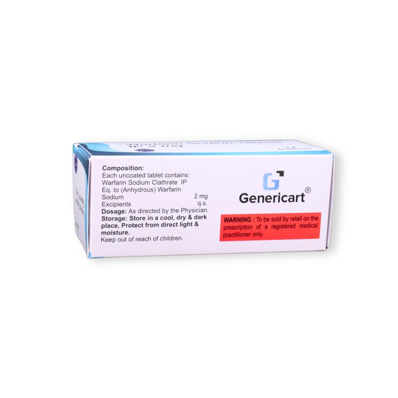 WARFARIN SODIUM 2 MG - Genericart Products