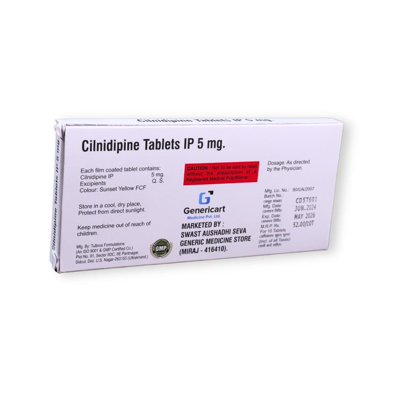 CILNIDIPINE 5 MG - Genericart Products