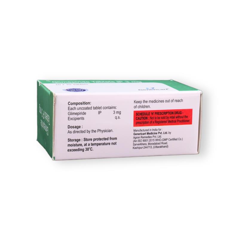 GLIMEPIRIDE 3 MG - Genericart Products