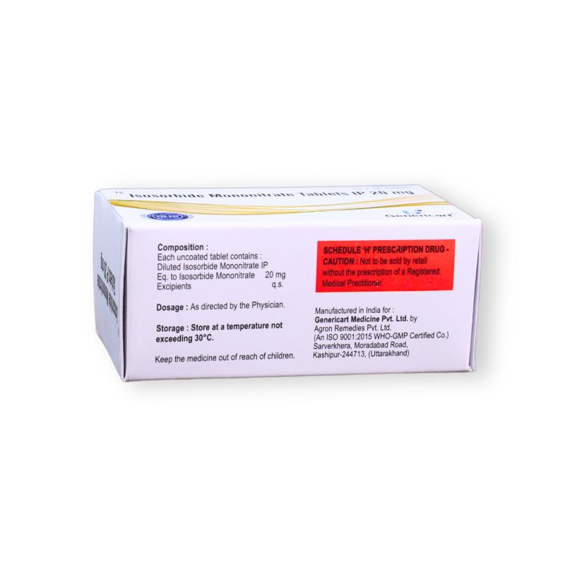 ISOSORBIDE MONONITRATE 20 MG - Genericart Products