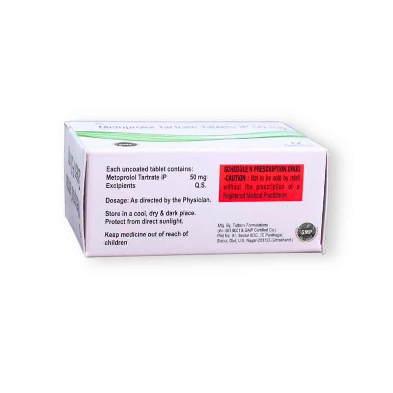 METOPROLOL TARTRATE  50 MG - Genericart Products