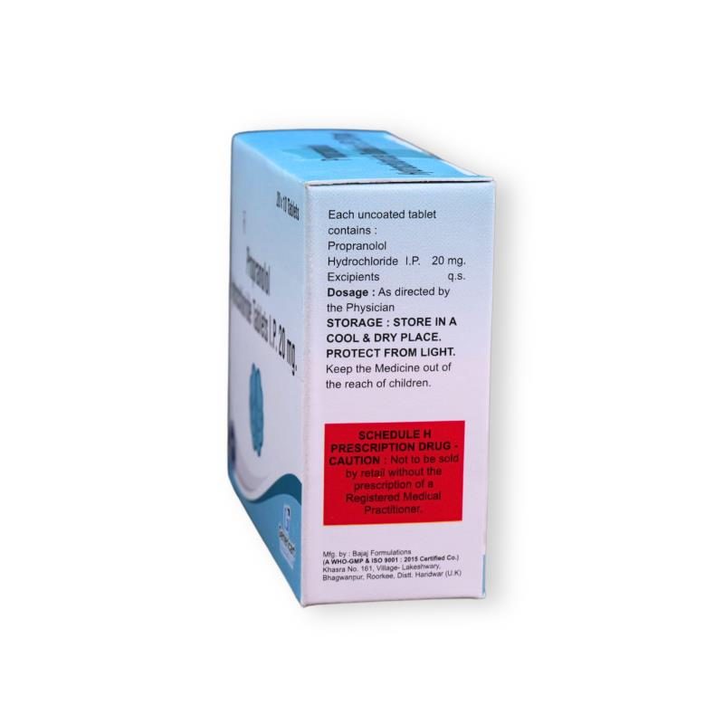 PROPRANOLOL 20 MG - Genericart Products