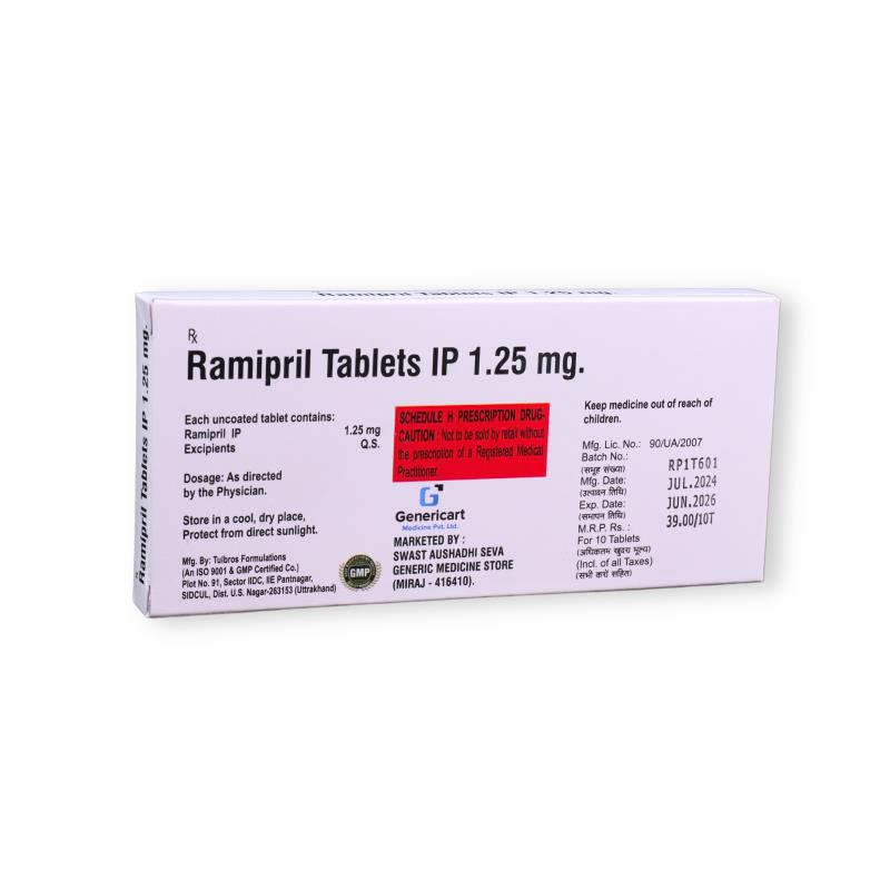 RAMIPRIL 1.25 MG - Genericart Products