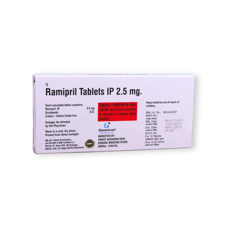 RAMIPRIL 2.5 MG - Genericart Products