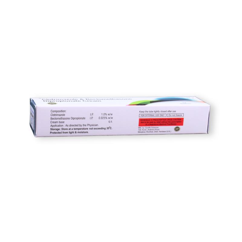 CLOTRIMAZOLE 1% W/W  +  BECLOMETHASONE DIPROPIONATE 0.025% W/W - Genericart Products