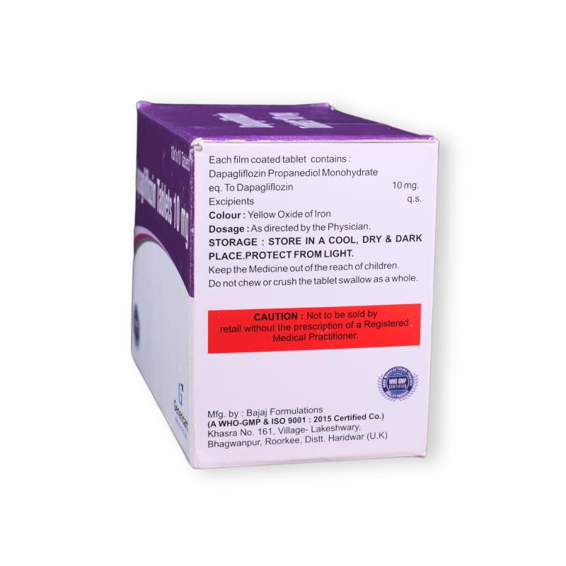 DAPAGLIFLOZIN 10 MG - Genericart Products