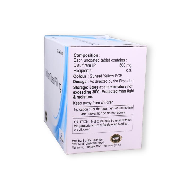 DISULFIRAM 500 MG - Genericart Products