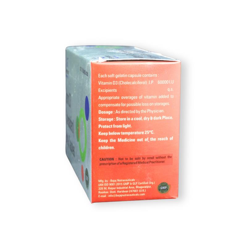 CHOLECALCIFEROL 60000 IU (VITAMIN D3) - Genericart Products