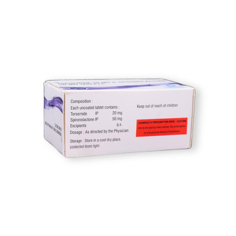 TORSEMIDE 20 MG + SPIRONOLACTONE 50 MG - Genericart Products