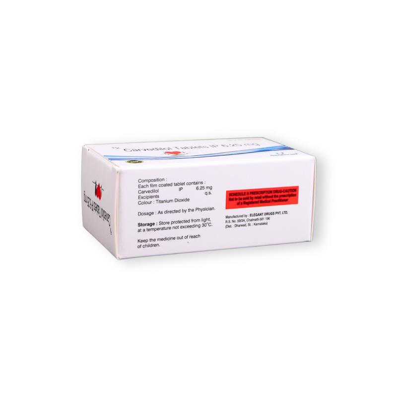 CARVEDILOL 6.25 MG - Genericart Products