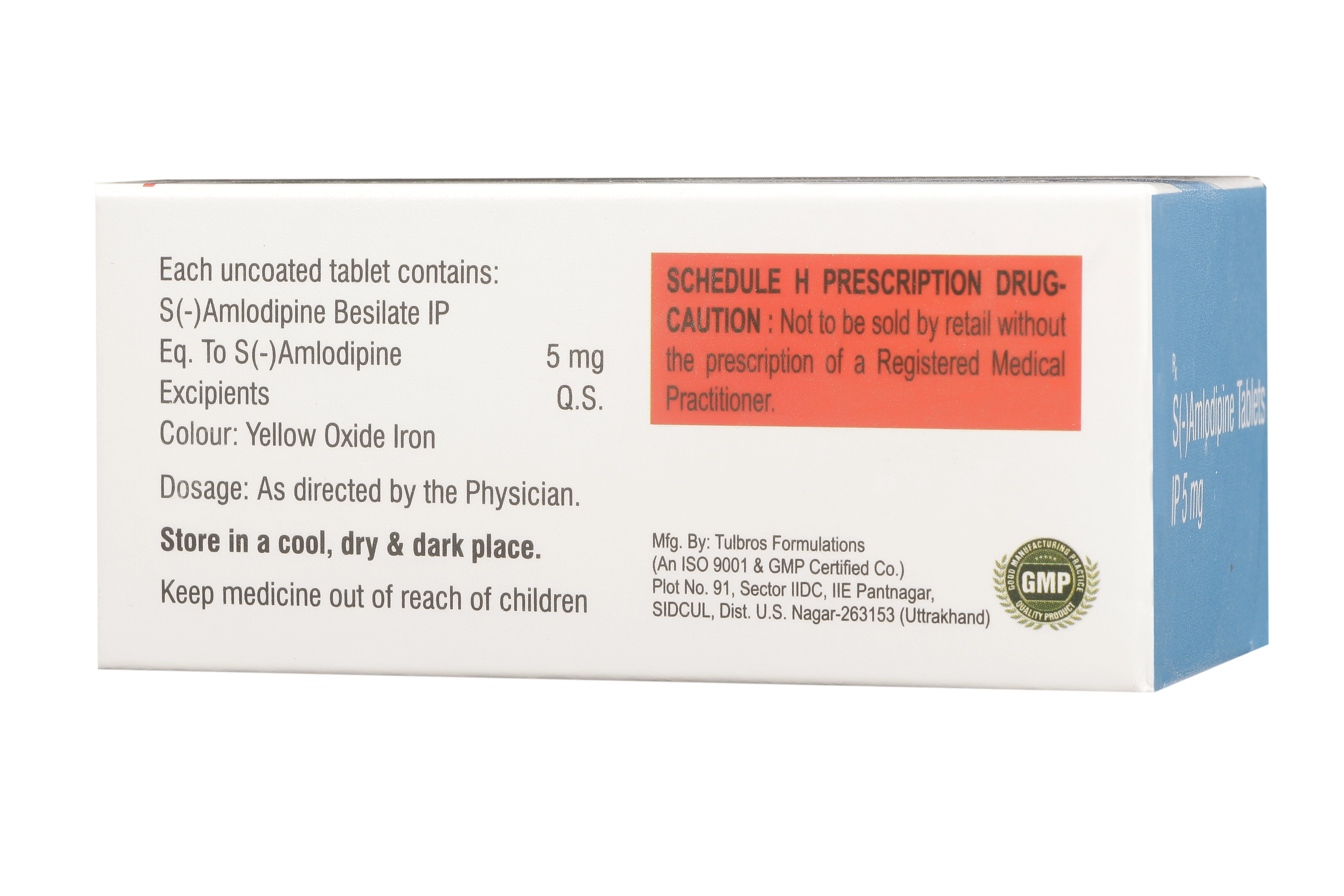 S-AMLODIPINE 5 MG - Genericart Products