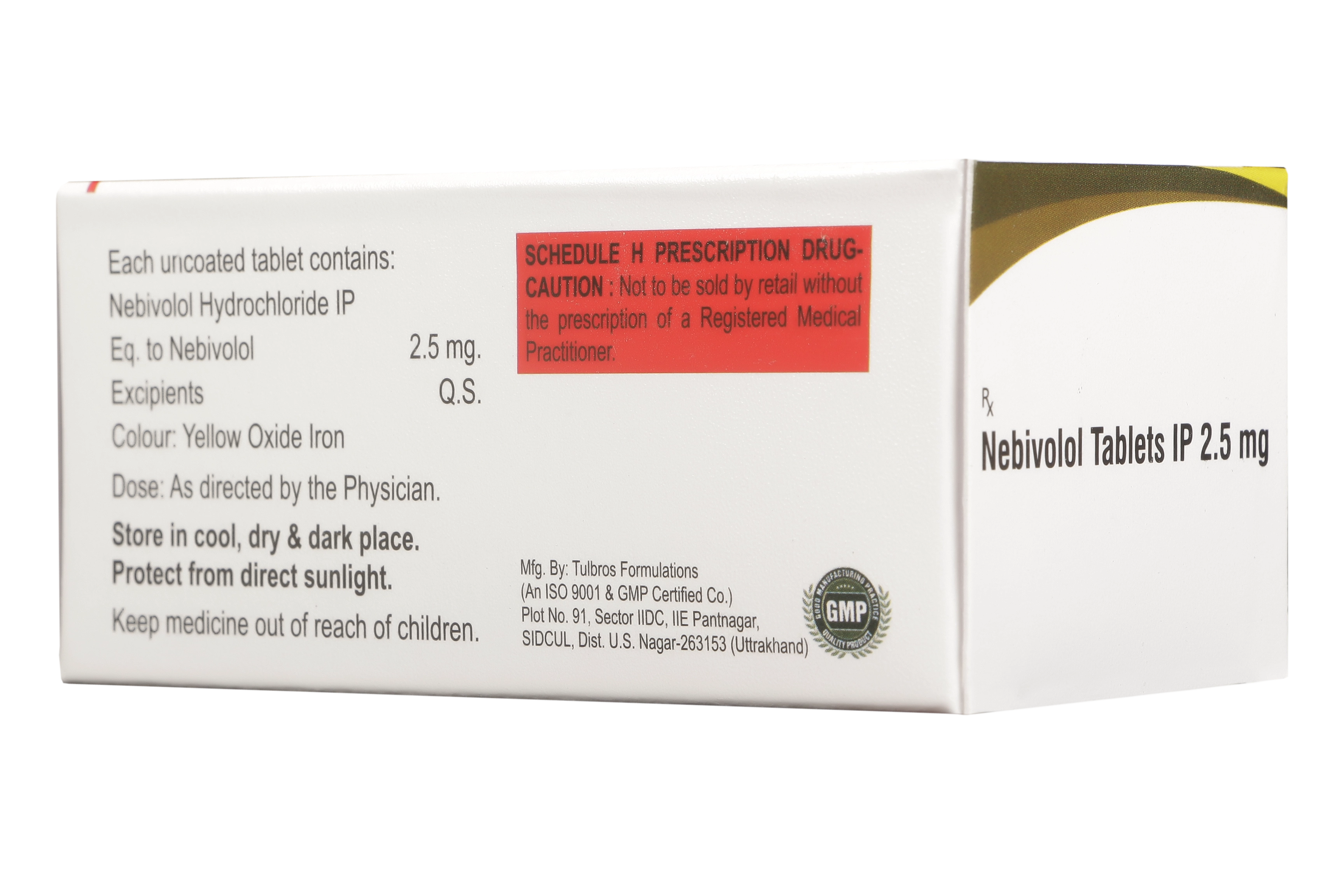 NEBIVOLOL HYDROCHLORIDE 2.5 MG - Genericart Products