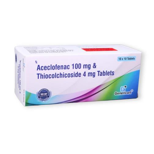 ACECLOFENAC 100 MG + THIOCOLCHICOSIDE  4 MG