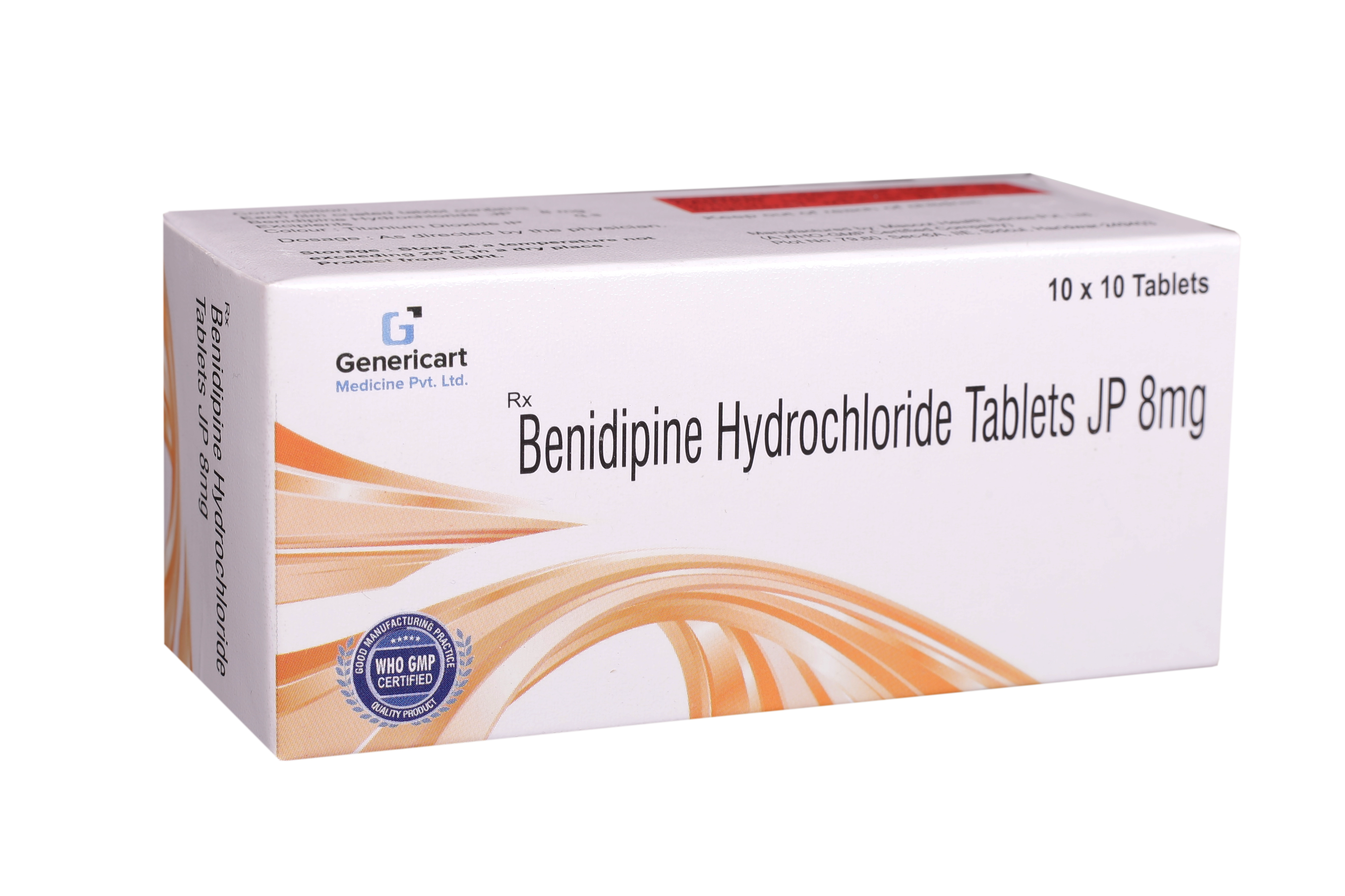 BENIDIPINE HYDROCHLORIDE 8 MG