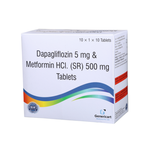 DAPAGLIFLOZIN 5 MG  + METFORMIN HYDROCHLORIDE 500 MG (SR)