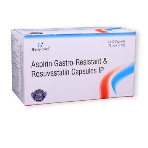 ROSUVASTATIN 10 MG + ASPIRIN 75 MG