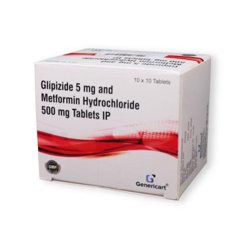 GLIPIZIDE 5 MG + METFORMIN HYDROCHLORIDE 500 MG