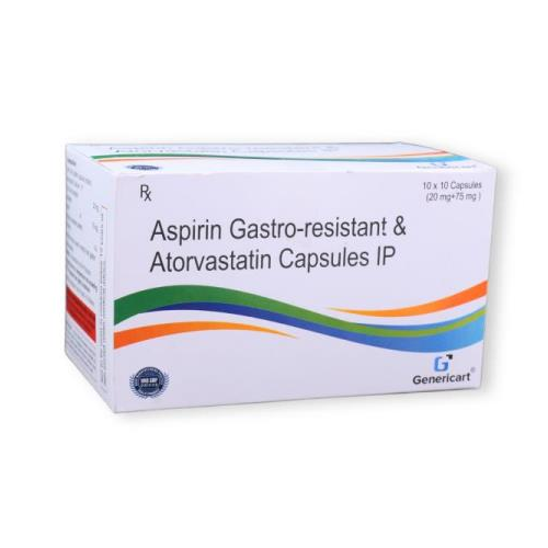 ATORVASTATIN 20 MG + ASPIRIN 75 MG