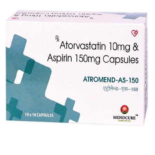 ATORVASTATIN 10 MG + ASPIRIN 150 MG