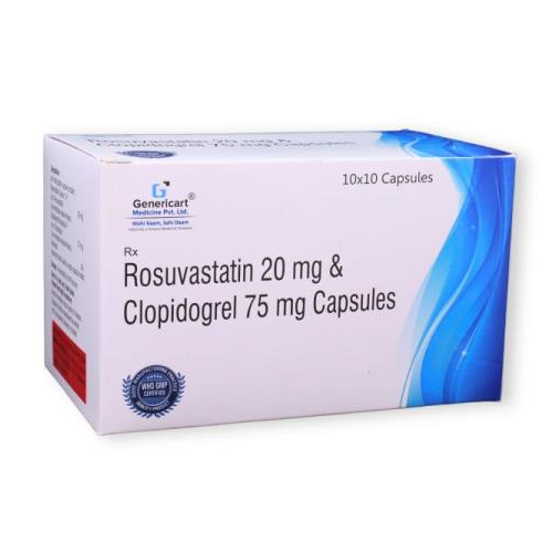 ROSUVASTATIN 20 MG + CLOPIDOGREL 75 MG