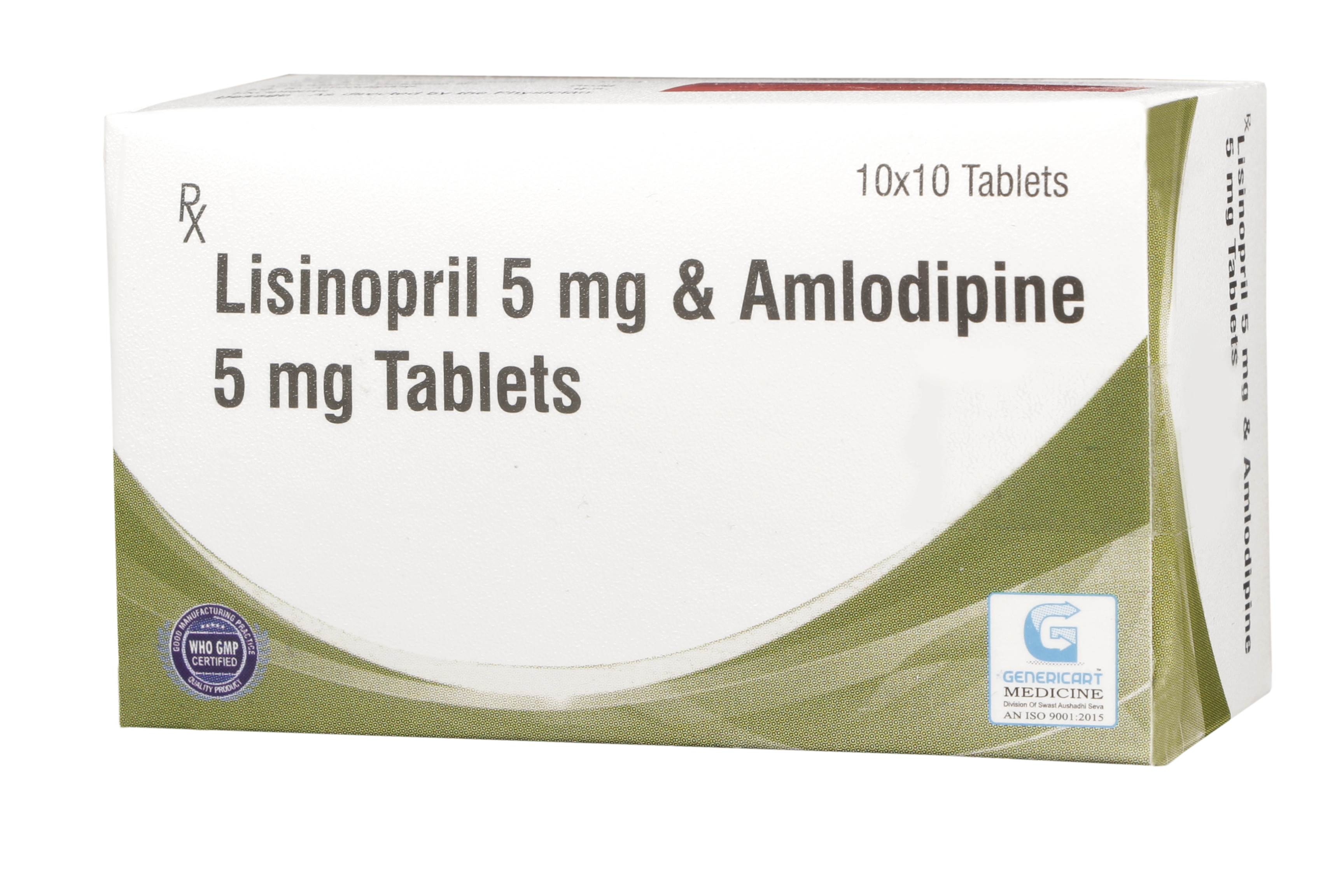 LISINOPRIL 5 MG + AMLODIPINE 5 MG