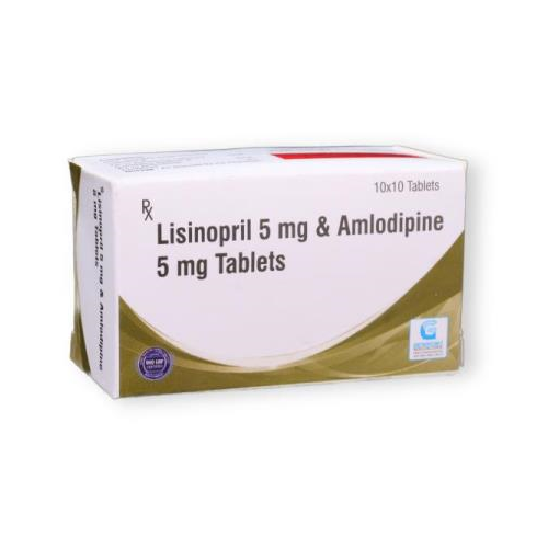 LISINOPRIL 5 MG + AMLODIPINE 5 MG