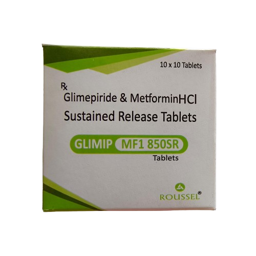 GLIMEPIRIDE 1 MG +METFORMIN HCL 850 MG SR