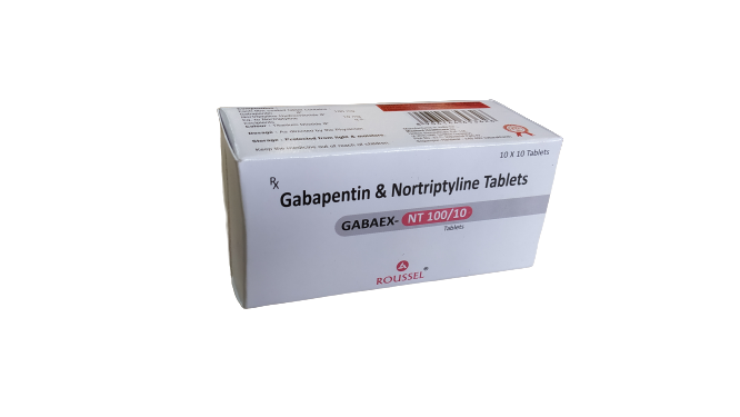 GABAPENTIN IP 100 MG + NORTRIPTYLINE HCL IP 10 MG