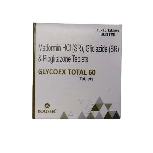 GLICLAZIDE 60 MG (SR)+  PIOGLITAZONE HCL 15 MG + METFORMIN HCL 500 MG SR