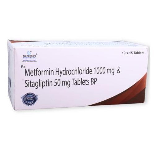 SITAGLIPTIN 50 MG + METFORMIN 1000 MG TAB