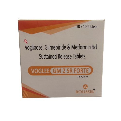 VOGLIBOSE 0.2 MG + GLIMEPIRIDE 2 MG + METFORMIN HYDROCHLORIDE 1000 MG (SR)