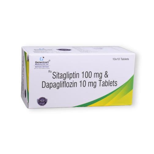 SITAGLIPTIN 100 MG + DAPAGLIFLOZIN 10 MG