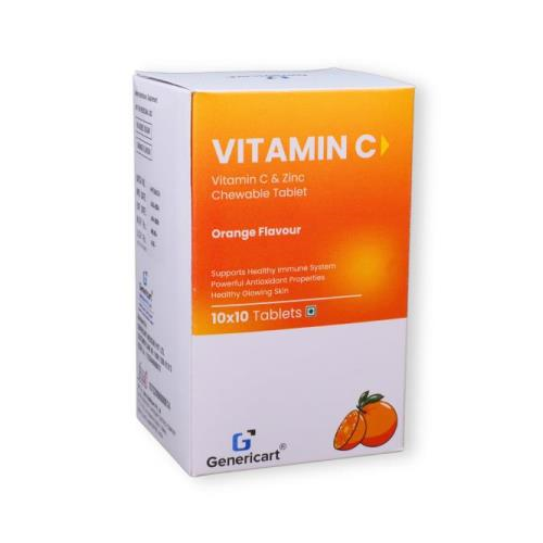 VITAMIN C 500 MG + ZINC 5 MG CHEWABLE TABLET