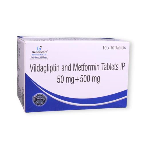 VILDAGLIPTIN 50 MG + METFORMIN HYDROCHLORIDE 500 MG