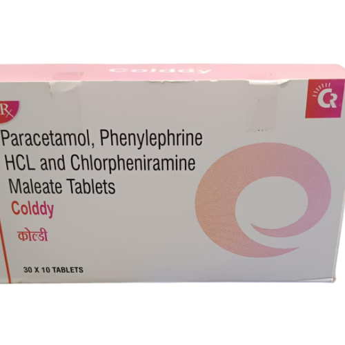 PARACETAMOL 500 MG + PHENYLEPHRINE HCL  5 MG + CHLORPHENIRAMINE MALEATE 2 MG