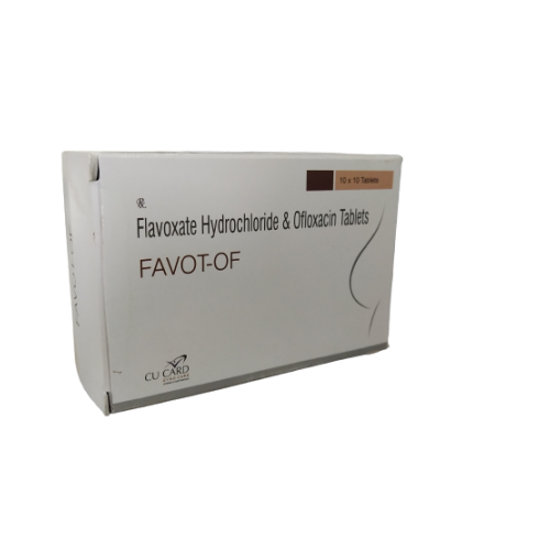 FLAVOXATE HYDROCHLORIDE 200 MG + OFLOXACIN 200 MG