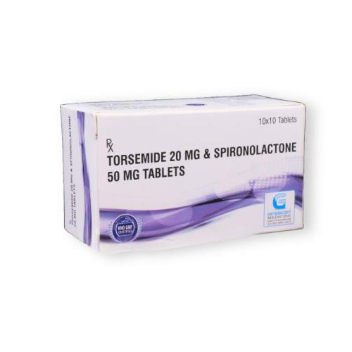 TORSEMIDE 20 MG + SPIRONOLACTONE 50 MG