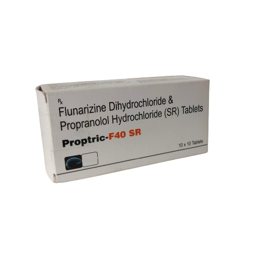 FLUNARIZINE 10 MG + PROPRANOLOL HYDROCHLORIDE (SR) 40 MG