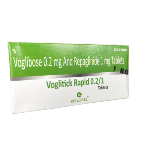 VOGLIBOSE 0.2 MG + REPAGLINIDE 1 MG