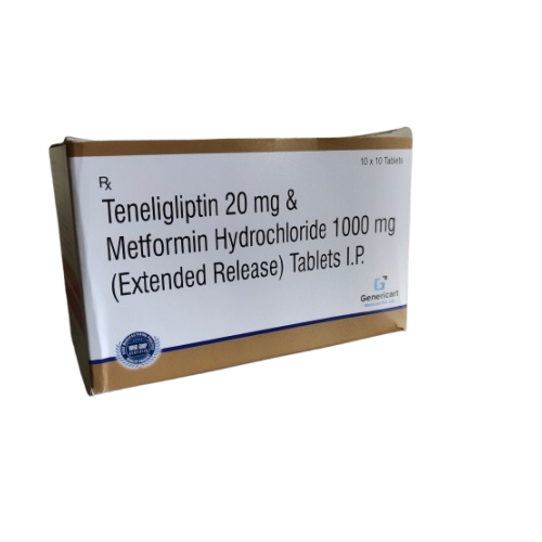 TENELIGLIPTIN 20 MG + METFORMIN HYDROCHLORIDE 1000 MG ER