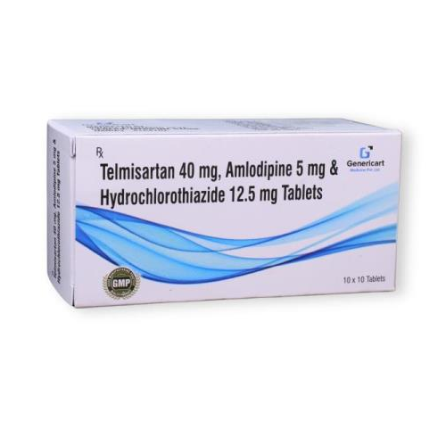 TELMISARTAN 40 MG  + AMLODIPINE 5 MG + HYDROCHLOROTHIAZIDE  12.5 MG