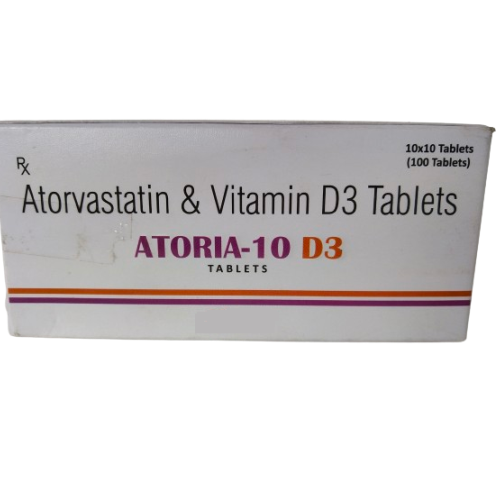 ATORVASTATIN 10+VITAMIN D3 (CHOLECALCIFEROL 1000IU)