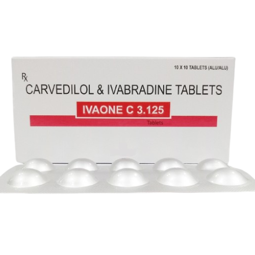 CARVEDILOL 3.125 MG + IVABRADINE 5 MG