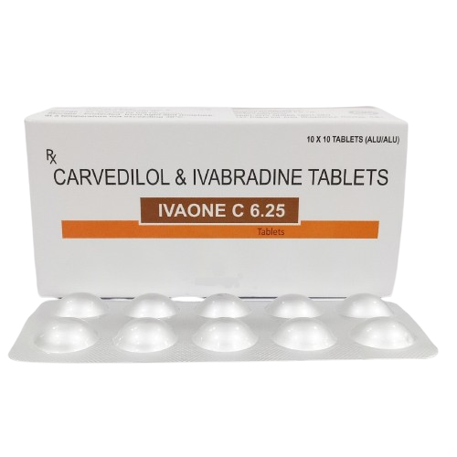 CARVEDILOL 6.25 MG + IVABRADINE 5 MG