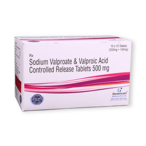 SODIUM VALPROATE  333 MG + VALPROIC ACID 145 MG CR